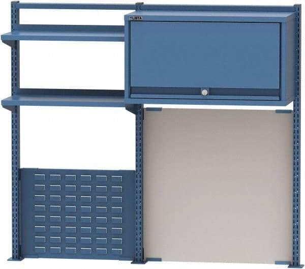 Lista - Steel Workbench & Workstation Riser Combination - 48" High, Use with 72" Long Workbenches - USA Tool & Supply