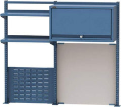 Lista - Steel Workbench & Workstation Riser Combination - 48" High, Use with 72" Long Workbenches - USA Tool & Supply
