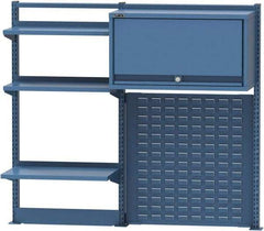 Lista - Steel Workbench & Workstation Riser Combination - 48" High, Use with 72" Long Workbenches - USA Tool & Supply