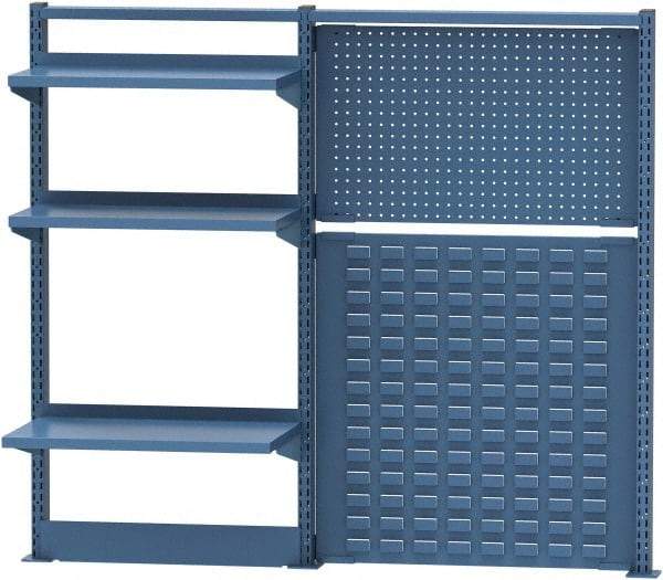 Lista - Steel Workbench & Workstation Riser Combination - 48" High, Use with 72" Long Workbenches - USA Tool & Supply