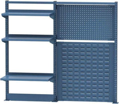 Lista - Steel Workbench & Workstation Riser Combination - 48" High, Use with 60" Long Workbenches - USA Tool & Supply
