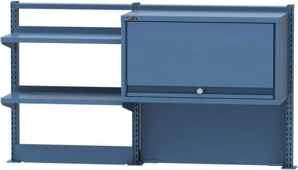 Lista - Steel Workbench & Workstation Riser Combination - 30" High, Use with 60" Long Workbenches - USA Tool & Supply