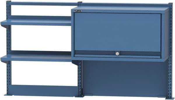 Lista - Steel Workbench & Workstation Riser Combination - 30" High, Use with 72" Long Workbenches - USA Tool & Supply