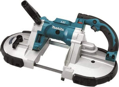 Makita - 18 Volt, 44-7/8" Blade, 530 SFPM Cordless Portable Bandsaw - 4-3/4" (Round) & 4-3/4 x 4-3/4" (Rectangle) Cutting Capacity, Lithium-Ion Battery Not Included - USA Tool & Supply