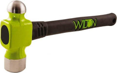 Wilton - Drop Forged Steel Ball Pein Hammer - Steel Handle with Grip, 14" OAL - USA Tool & Supply