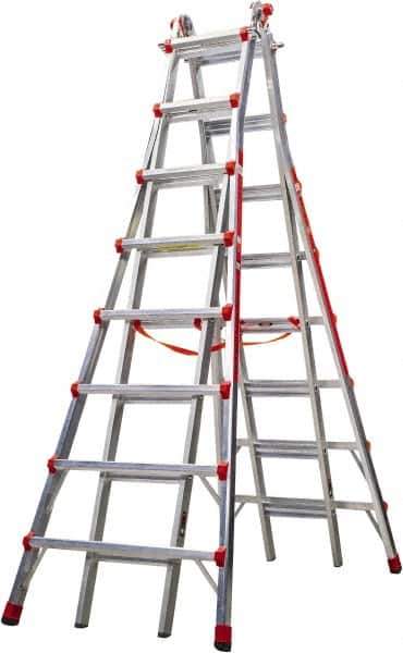 Little Giant Ladder - 15 Steps, 15' High, Type IA Rating, Aluminum Step Ladder - 300 Lb Load Capacity, 37" Base Width - USA Tool & Supply