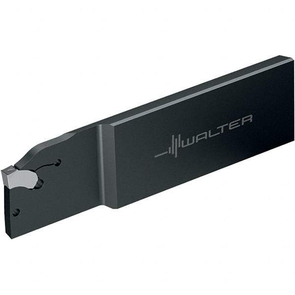 Walter - G2042, External, Left Hand, 33mm Max Depth of Cut, 4mm Min Groove Width, Indexable Grooving Tool Holder - SX-4.. Insert Compatibility, 8mm Shank Height, 0.315" Shank Width, 110mm OAL, Through Coolant - USA Tool & Supply