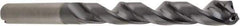 SGS - 4.3mm 140° Solid Carbide Jobber Drill - AlTiN Finish, Right Hand Cut, Spiral Flute, Straight Shank, 74mm OAL, Standard Point - USA Tool & Supply