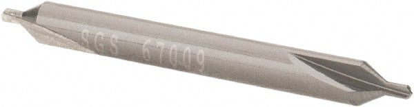SGS - Metric Plain Cut 60° Incl Angle Solid Carbide Combo Drill & Countersink - USA Tool & Supply