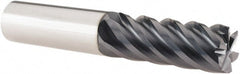 SGS - 5/8" Diam 6 Flute Solid Carbide 0.03" Corner Radius End Mill - USA Tool & Supply