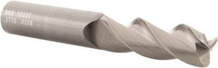 SGS - 3/8", 3 Flute, Single End, Solid Carbide, 0.06" Corner Radius End Mill - 2-1/2" OAL, 38° Helix, Right Hand Flute, 1" LOC, Right Hand Cut - USA Tool & Supply