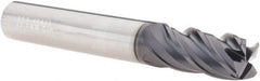 SGS - 12mm, 4 Flute, Single End, Solid Carbide, 0.5mm Corner Radius End Mill - 83mm OAL, Right Hand Flute, 26mm LOC, Right Hand Cut - USA Tool & Supply