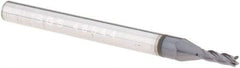 SGS - 1.5mm, 4.5mm LOC, 3mm Shank Diam, 38mm OAL, 4 Flute, Solid Carbide Square End Mill - Single End, AlTiN Finish, Spiral Flute, 30° Helix, Centercutting, Right Hand Cut, Right Hand Flute, Series 1M - USA Tool & Supply