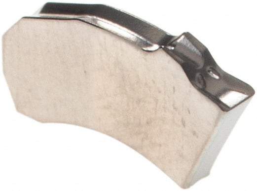 Walter - SX2E200N02 CE4 WSM33S Grade, 0.0787" Cutting Width, Carbide Cutoff Insert - Neutral Lead Angle, 0.0079" Cnr Rad, TiAlN/Al2O3/Al Coated, Single End - USA Tool & Supply
