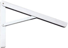 Knape & Vogt - 750 Lb Capacity, Anachrome Steel Coated, Adjustable L Bracket - 16" Long, 10" High, 9" Wide - USA Tool & Supply