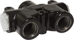 Parker - 35 GPM 3/4 Inlet Cast Iron Hydraulic Control Valve - 1-1/16 - 12 Thread, 2,500 psi, 1.78" Wide x 5.69" Long - USA Tool & Supply