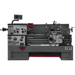 Jet - Bench, Engine & Toolroom Lathes Machine Type: Large Spindle Bore Spindle Speed Control: Geared Head - USA Tool & Supply