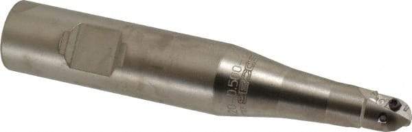 Seco - 1/2" Cut Diam, 0.433" Max Depth of Cut, 3/4" Shank Diam, 4.33" OAL, Indexable Ball Nose End Mill - Straight Shank, R218.20 Toolholder, 218.20-0.250.R Insert - USA Tool & Supply