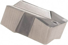 Iscar - 635E080GIP Grade IC20, 6.35mm Cutting Width Carbide Grooving Insert - 13mm Max Depth of Cut, Neutral, 0.8mm Corner Radius, Uncoated - USA Tool & Supply