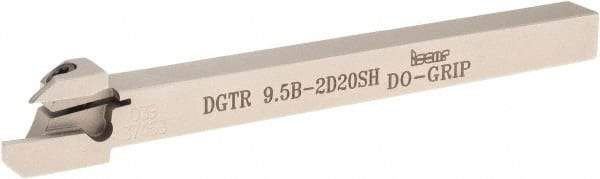 Iscar - External Thread, 0.395" Max Depth of Cut, 0.075" Min Groove Width, 4.7" OAL, Right Hand Indexable Grooving Cutoff Toolholder - 3/8" Shank Height x 3/8" Shank Width, DG.. Insert Style, DGT Toolholder Style, Series Do-Grip - USA Tool & Supply