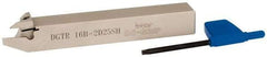 Iscar - DGT, External, Right Hand, 3mm Max Depth of Cut, 1.9 to 2.5mm Groove Width, Indexable Grooving Tool Holder - DG.. Insert Compatibility, 16mm Shank Height, 16mm Shank Width, 120mm OAL - USA Tool & Supply
