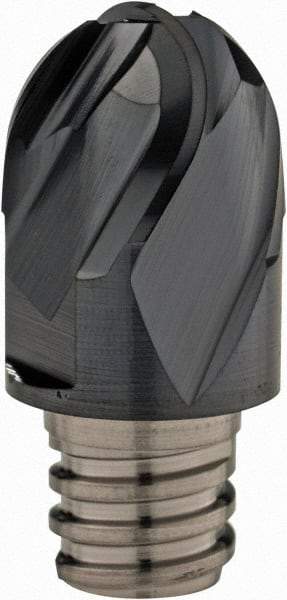 Iscar - MM EB Grade IC908 Carbide Ball Nose Milling Tip Insert - TiAlN Finish, 4 Flutes, 3/8" Cutting Diam, 0.275" Depth of Cut, 0.512" Extension, 3/16" Cnr Rad, 30° Helix - USA Tool & Supply
