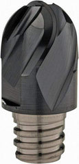 Iscar - MM EB Grade IC908 Carbide Ball Nose Milling Tip Insert - TiAlN Finish, 4 Flutes, 3/8" Cutting Diam, 0.275" Depth of Cut, 0.512" Extension, 3/16" Cnr Rad, 30° Helix - USA Tool & Supply
