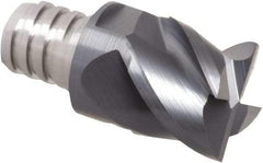 Iscar - MM EC Grade IC908 Carbide End Milling Tip Insert - TiAlN/TiN Finish, 4 Flutes, 5/8" Cutting Diam, 0.47" Depth of Cut, 0.81" Extension - USA Tool & Supply