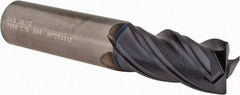 SGS - 3/4", 4 Flute, Single End, Solid Carbide, 0.03" Corner Radius End Mill - 4" OAL, Right Hand Flute, 1-1/2" LOC, Right Hand Cut - USA Tool & Supply