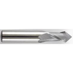 3/8" Dia. - 2-1/2" OAL - Solid Carbide - TiCN - Marxman Drill - Mill SE EM - 2 FL - USA Tool & Supply