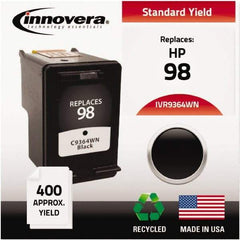 innovera - Black Inkjet Printer Cartridge - Use with HP Deskjet 5940, D4145, D4155, D4160, Officejet 6310, Photosmart 2570, 2575, 8050, C4150, C4150, C4180, D5060, D5065, D5069, D5145, D5155, D5160 - USA Tool & Supply