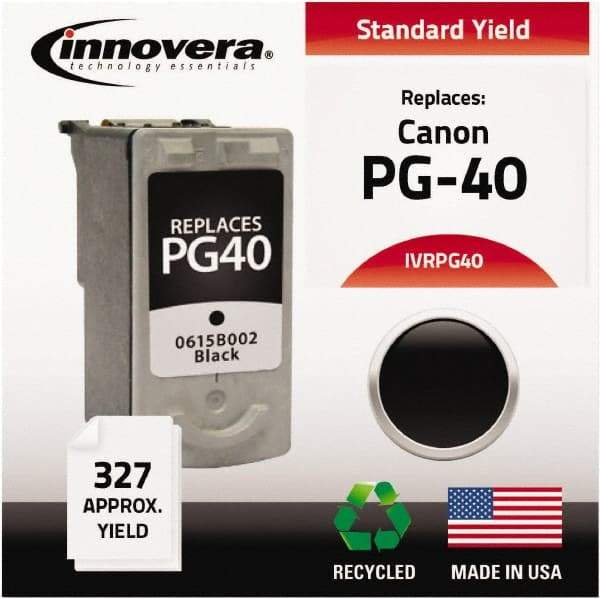 innovera - Black Inkjet Printer Cartridge - Use with Canon FAX-JX200, PIXMA iP1600, iP1700, iP1800, iP2600, MP140, MP150, MP160, MP170, MP180, MP190, MP210, MP450, MP460, MP470, MX300, MX310 - USA Tool & Supply