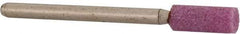 Made in USA - 3/16" Head Diam x 1/2" Thickness, W154, Cylinder End, Aluminum Oxide Mounted Point - Medium Grade - USA Tool & Supply