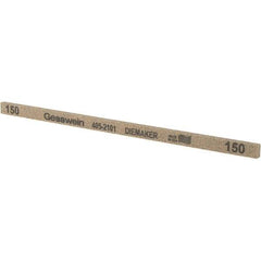 Made in USA - 150 Grit Aluminum Oxide Rectangular Polishing Stone - Coarse Grade, 1/4" Wide x 6" Long x 1/8" Thick - USA Tool & Supply