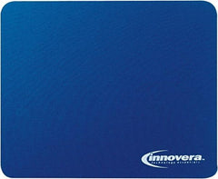 innovera - 9" x 7" x 1/8" Blue Mouse Pad - Use with Mouse - USA Tool & Supply