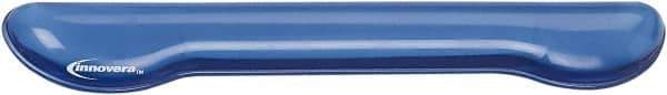 innovera - 2-7/8" x 18-1/4" x 1-1/4" Blue Keyboard Wrist Rest - Use with Keyboard - USA Tool & Supply