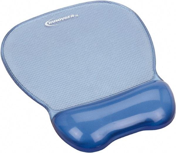 innovera - 9-5/8" x 8-1/4" x 1-1/8" Blue Mouse Pad - Use with Mouse - USA Tool & Supply