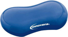 innovera - 3-1/8" x 4-3/4" x 1" Blue Wrist Rest - Use with Mouse - USA Tool & Supply