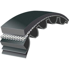 Bando - Section 8M, 1.181" Wide, 31" Outside Length, Timing Belt - Neoprene Rubber, Black, Classic Cogged - USA Tool & Supply