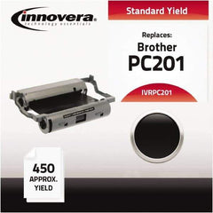 innovera - Black Thermal Print Cartridge Ribbon - Use with Brother MFC-1770, 1780, 1870MC, 1970MC, PPF-1170, 1270, 1270E, 1570MC, 1575MC - USA Tool & Supply