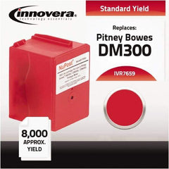 innovera - Red Ink Cartridge - Use with Pitney Bowes DM300C, DM400C, DM450C, DM475C - USA Tool & Supply