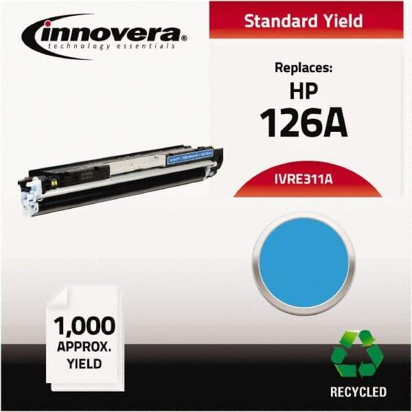 innovera - Cyan Toner Cartridge - Use with HP Color LaserJet CP1020, CP1025NW, LaserJet Pro 100 Color MFP M175A, M175NW, LaserJet Pro 200 Color MFP M275NW - USA Tool & Supply