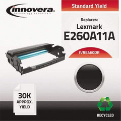 innovera - Black Drum - Use with Lexmark E260 D, 260 Dn, E260d, E260dn, E360 D, E360 Dn, E360d, E360dn, E460 D, E460 Dn, E460 Dw, E460d, E460dn, E460dw, E462 Dtn - USA Tool & Supply