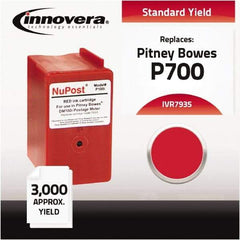 innovera - Red Ink Cartridge - Use with Pitney Bowes DM100i, DM200L, P700 Postage Meter - USA Tool & Supply