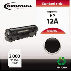 innovera - Black Toner Cartridge - Use with HP LaserJet 1010, 1012, 1015, 1018, 1020, 1022, 3015, 3020, 3030, 3050, 3052, 3055, M1319Fmfp - USA Tool & Supply