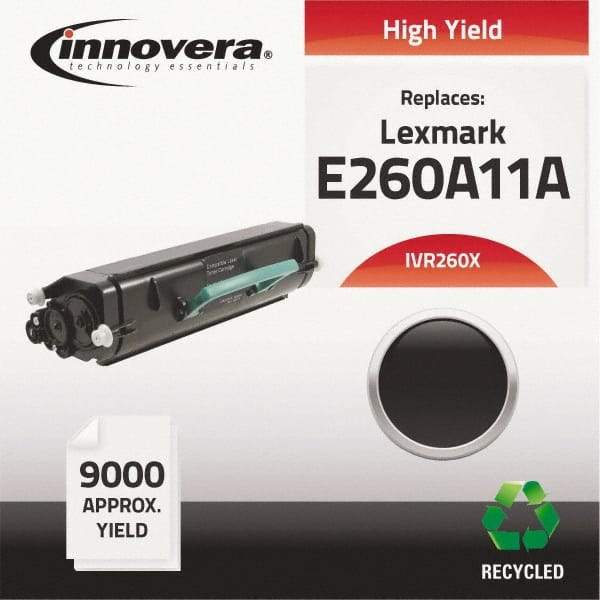 innovera - Black Toner Cartridge - Use with Lexmark E260D, E260DN, E360D, E360DN, E460DN, E460DW, E462DTN - USA Tool & Supply