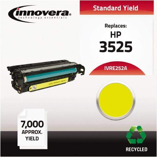 innovera - Yellow Toner Cartridge - Use with HP Color LaserJet CM3530 MFP, CM3530FS MFP, CP3525DN, CP3525N, CP3525X - USA Tool & Supply