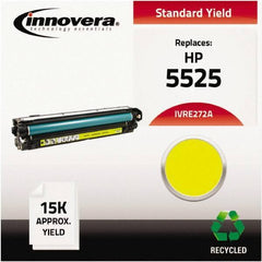 innovera - Yellow Toner Cartridge - Use with HP Color LaserJet Enterprise CP5520, CP5525n, CP5525dn, CP5525xh - USA Tool & Supply