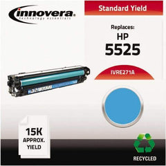 innovera - Cyan Toner Cartridge - Use with HP Color LaserJet Enterprise CP5520, CP5525n, CP5525dn, CP5525xh - USA Tool & Supply