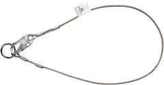 Miller - 6' Long, 3" Eye Length, O-Ring Cable Sling - 5,000 Lb Capacity, Steel & Vinyl Coated Wire Rope - USA Tool & Supply